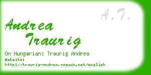 andrea traurig business card